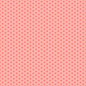 Pink seamless pattern with polka dots. Vector illustration. Stock Illustration