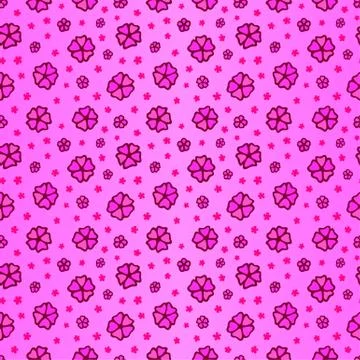 Pink seamless pattern with sakura Stock Illustration