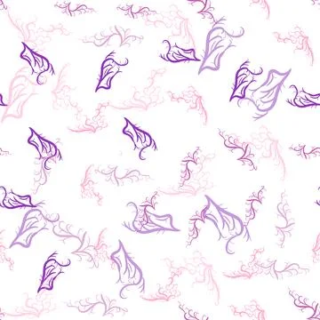 Pink Seamless pattern with starfish, corals, pearls and shells. Vector backgr 스톡 일러스트