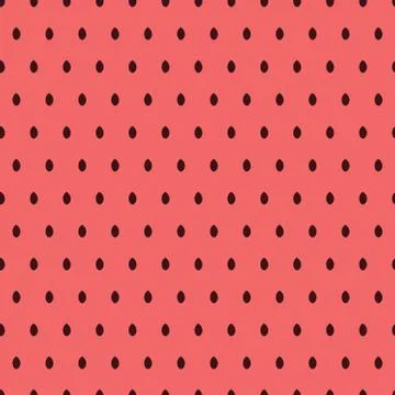 Pink seamless pattern with watermelon seeds Stock Illustration