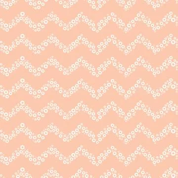 Pink seamless pattern with white bubbles Stock Illustration