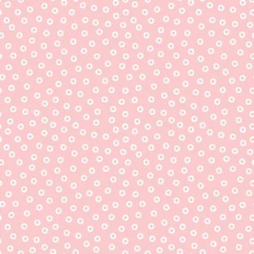 Pink seamless pattern with white circles Stock Illustration
