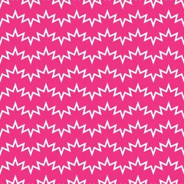 Pink seamless pattern with zig zag lines Stock Illustration