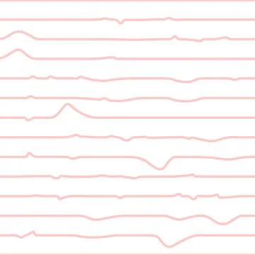 Pink seamless wavy lines vector illustration Stock Illustration