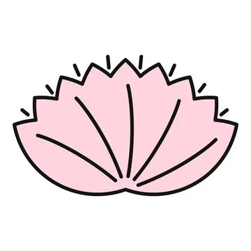 Pink seashell icon vector illustration for marine concept Stock Illustration