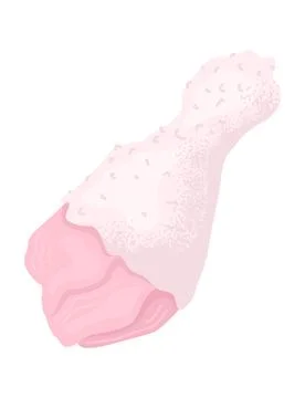 Pink seashell on white background, realistic marine shell, ocean theme. Sea life Stock Illustration