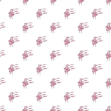Pink seaweed pattern flowing underwater vector illustration Stockillustratie