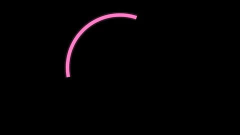 Pink Semicircle Loading Screen Loop Stock Footage 341362586