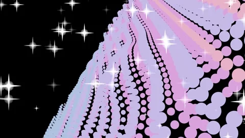 Pink Sequins Falling Against Black Background. Stock Footage 329289748