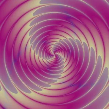 Pink shades round spinning pattern - digitally rendered industrial design Illustrazione stock
