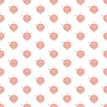 Pink sheep. Pattern Stock Illustration