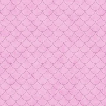 Pink Shell Tiles Pattern Repeat Background Stock Illustration