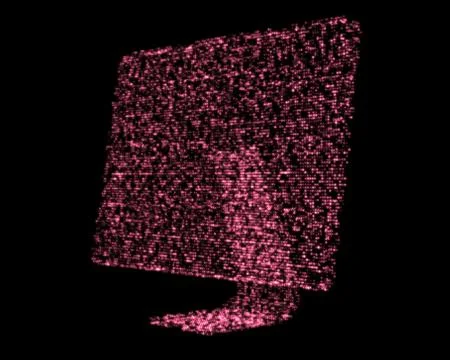 Pink shimmering computer screen Stock-Illustration