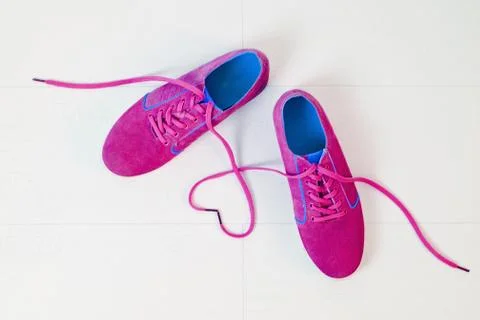 Pink shoes Stock Photos