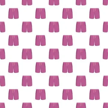 Pink shorts seamless pattern repeating backdrop design Illustrazione stock