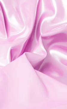 Pink silk background, 3d rendering. Stock Illustration