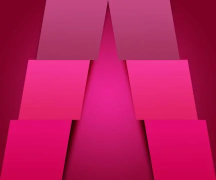 Pink simple shapes background Illustrazione stock
