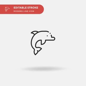 Pink Simple vector icon. Illustration symbol design template for web mobile U Stock Illustration