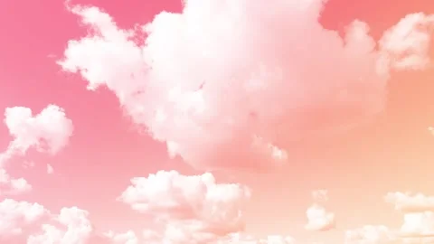 Pink sky clouds background Stock Footage 274433915