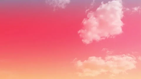 Pink sky clouds Stock Footage 224431538