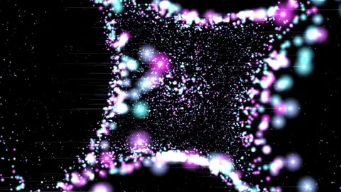 Pink Sky Comets Geometric Motion Background Video stock 276249937