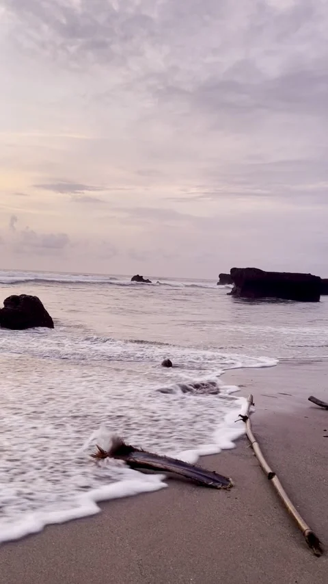 Pink sky during sunset Stock Footage 283816570