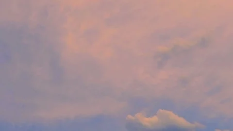 Pink Sky Flying High Stock Footage 73694389