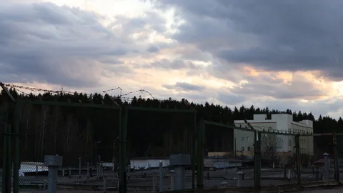 Pink sky Stock Footage 129301027