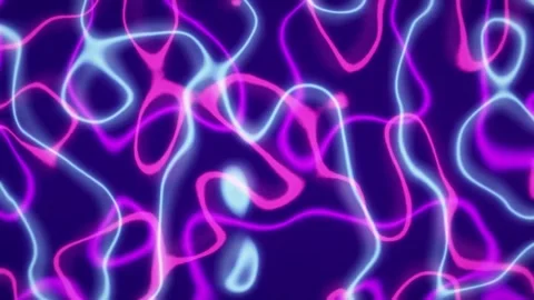 Pink sky orange light lines waving on purple background Stock Footage 256212790
