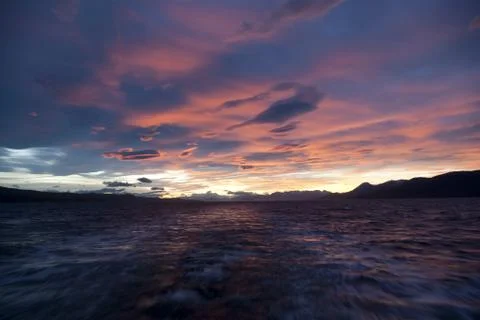 Pink sky. Stock-Fotos