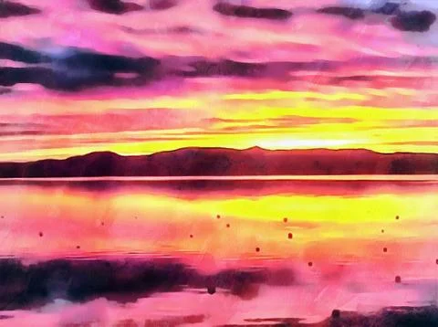 Pink sky Stock Photos