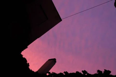 Pink Sky 스톡 사진