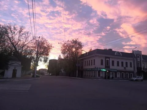 Pink sky 写真素材
