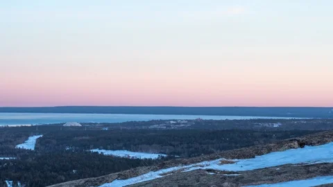 Pink sky sunset Stock Footage 100138278