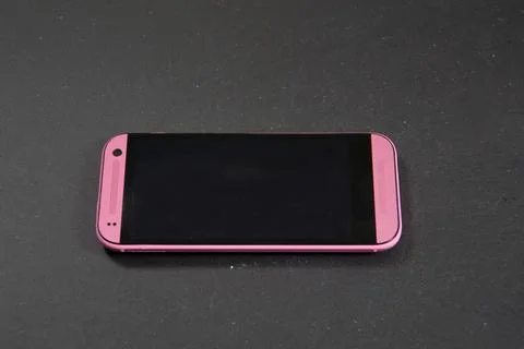 Pink smart phone Stock-Fotos
