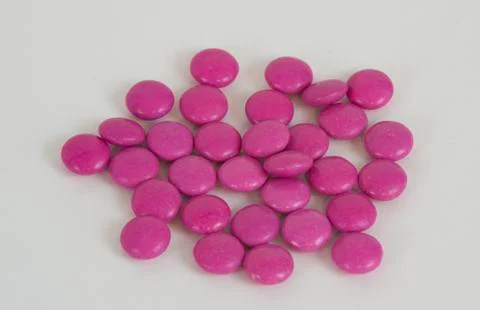 Pink smarties Stock Photos