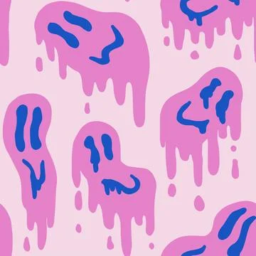 Pink smile Stock Illustration