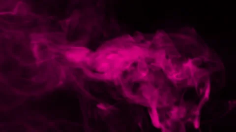 Pink Smoke on Black Background Stock Footage 68034159
