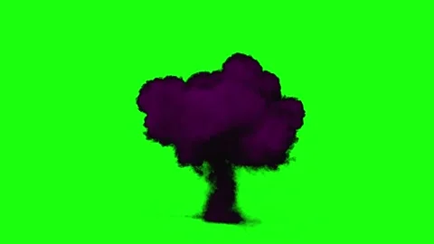 Pink smoke explosion on green screen. Vibrant colored powder burst for visual Stock Footage 340724415