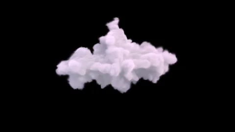 Pink smoke look like a clouds Video stock 125131906