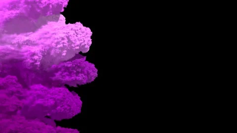 Pink Smoke Transition Stock Footage 100536661