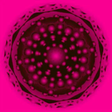 Pink snowflake vector illustration retro Stock Illustration