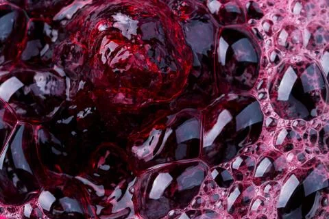 Pink soap bubbles background Stock Photos