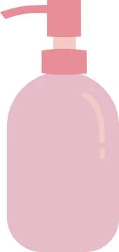 Pink Soap Dispenser Stock Illustration