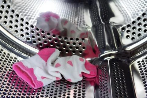 Pink sock Stock Photos