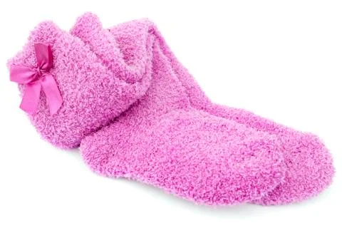 Pink socks Stock Photos