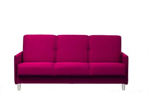 Pink sofa on a white background isolated Foto stock