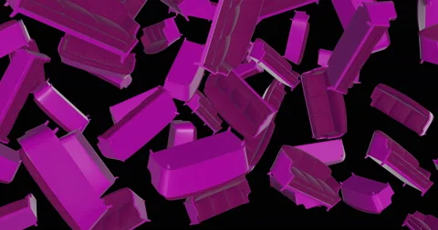 Pink Sofas falling slow motion Stock Footage 236854278