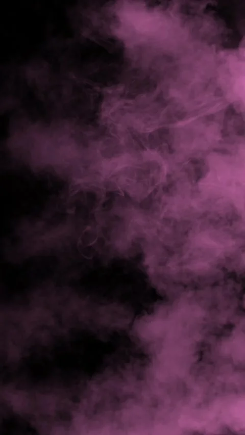 Pink Soft Fog Texture Expanding on Black Background Vertical Stock Footage 344914225