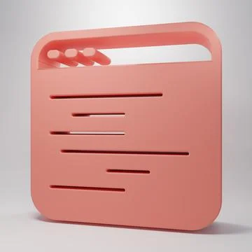 Pink Software, web developer programming code icon isolated on pink backgro.. Illustrazione stock